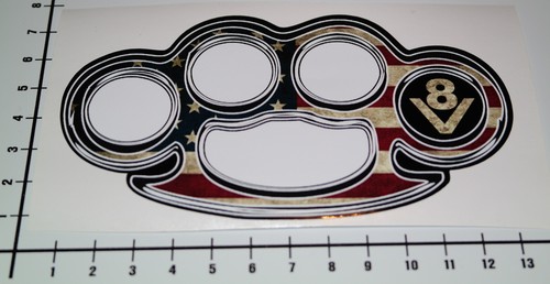 Schlagring aufkleber - v8,