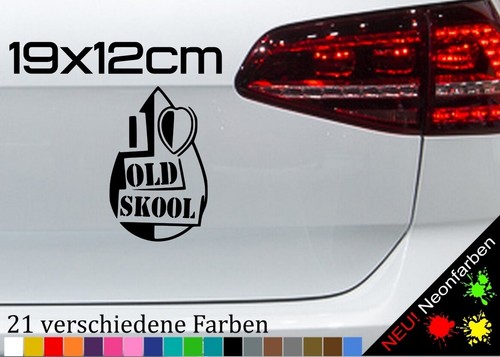Love oldskool aufkleber - i,