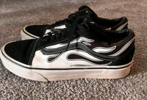 Vans old skool - vans, flammen