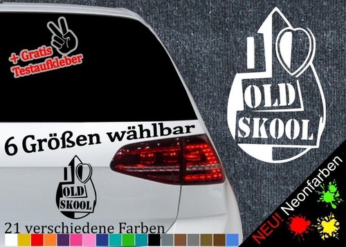 Love oldskool aufkleber - oldskool,